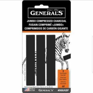 GENERAL'S Jumbo Charcoal Sticks Rectangular 966ABP