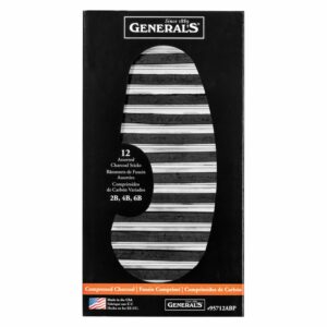 GENERAL'S Compressed Charcoal Sticks Assorted Pack 95712ABP
