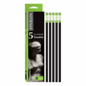 Nitram Academie Fusain B Charcoal (Soft) - 5mm Square