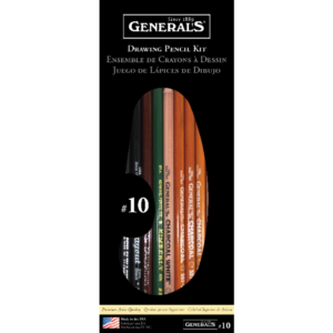 GENERAL'S CLASSIC DRAWING & SKETCHING KIT - SET OF 13 PIECES