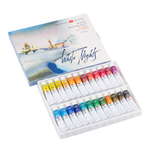 White Nights Artist's Water Colour Tubes Set - White Nights Artist's Water Colour Tubes Set 24x10ml