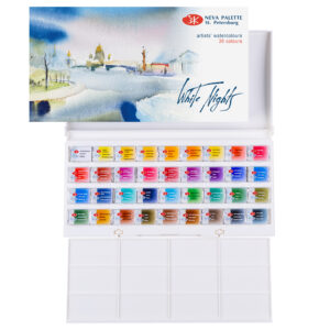 White Nights Artist's Water Colour Cake Set - White Nights Artist's Water Colour Cake Set of 36