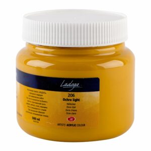 Ladoga Acrylic Colours-500ml Open Stock - OCHRE LIGHT