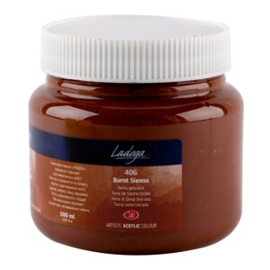 Ladoga Acrylic Colours-500ml Open Stock - Burnt Sienna