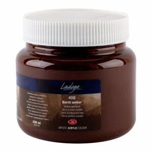 Ladoga Acrylic Colours-500ml Open Stock - Burnt Umber