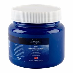 Ladoga Acrylic Colours-500ml Open Stock - PHTHALOCYANINE BLUE
