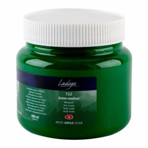 Ladoga Acrylic Colours-500ml Open Stock - GREEN MEDIUM