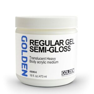 Golden Regular Gel Semi-Gloss-946ml/237ml - Golden Regular Gel Semi-Gloss-237ml