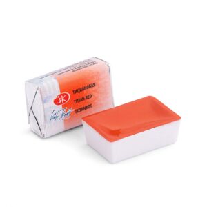 White Nights Watercolour Pans/ Cake - Basic Colours Open Stock - Titian Red