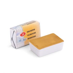 White Nights Watercolour Pans/ Cake - Basic Colours Open Stock - Yellow Ochre