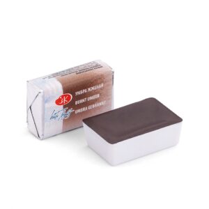 White Nights Watercolour Pans/ Cake - Basic Colours Open Stock - Burnt Umber
