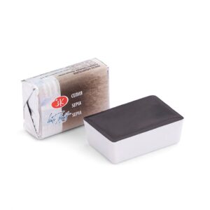 White Nights Watercolour Pans/ Cake - Basic Colours Open Stock - SEPIA