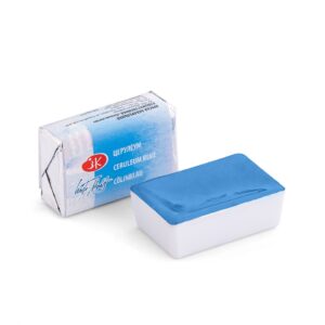White Nights Watercolour Pans/ Cake - Basic Colours Open Stock - CERULEUM BLUE