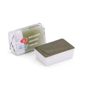 White Nights Watercolour Pans/ Cake - Basic Colours Open Stock - Green Earth