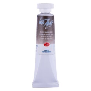 White Nights Watercolour Tubes-Basic Colours Open Stock - Ivory Black Hue