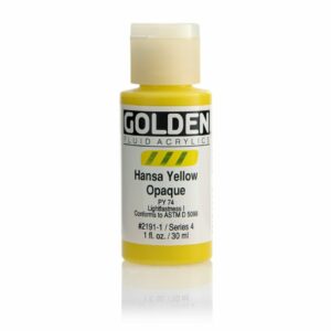Golden Fluid Acrylic Colours 30ml Open Stock - Hansa Yellow Opaque