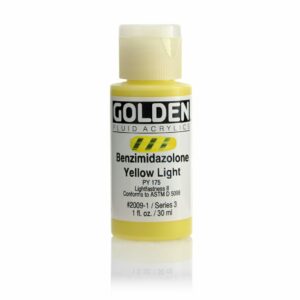 Golden Fluid Acrylic Colours 30ml Open Stock - Benzimidazolone Yellow Light