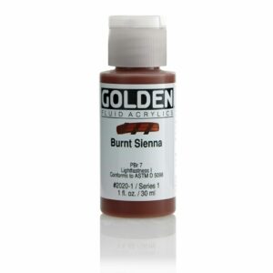 Golden Fluid Acrylic Colours 30ml Open Stock - Burnt Sienna