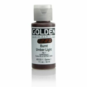 Golden Fluid Acrylic Colours 30ml Open Stock - Burnt Umber Light
