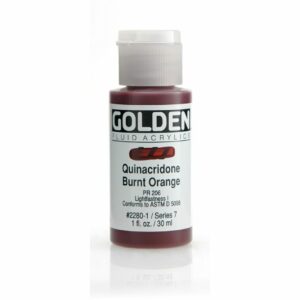 Golden Fluid Acrylic Colours 30ml Open Stock - Quinacridone Burnt Orange