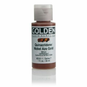 Golden Fluid Acrylic Colours 30ml Open Stock - Quinacridone Nickel Azo Gold