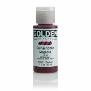 Golden Fluid Acrylic Colours 30ml Open Stock - Quinacridone Magenta