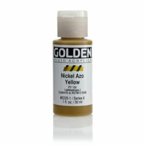 Golden Fluid Acrylic Colours 30ml Open Stock - Nickel Azo Yellow