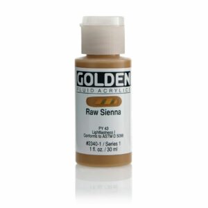 Golden Fluid Acrylic Colours 30ml Open Stock - Raw Sienna