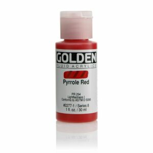 Golden Fluid Acrylic Colours 30ml Open Stock - Pyrrole Red
