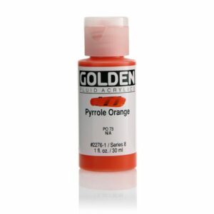 Golden Fluid Acrylic Colours 30ml Open Stock - Pyrrole Orange