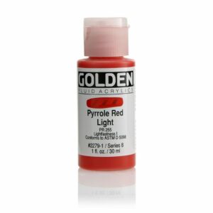 Golden Fluid Acrylic Colours 30ml Open Stock - Pyrrole Red Light