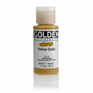 Golden Fluid Acrylic Colours 30ml Open Stock - Yellow Oxide