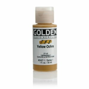 Golden Fluid Acrylic Colours 30ml Open Stock - Yellow Ochre