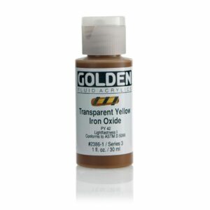 Golden Fluid Acrylic Colours 30ml Open Stock - Transparent Yellow Iron Oxide