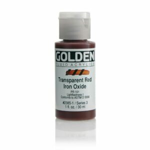 Golden Fluid Acrylic Colours 30ml Open Stock - Transparent Red Iron Oxide
