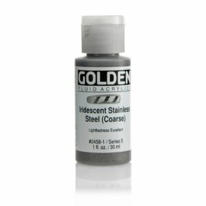 Golden Fluid Acrylic Colours 30ml Open Stock - Iridescent Stainless Steel Coarse
