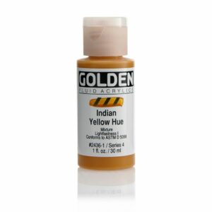 Golden Fluid Acrylic Colours 30ml Open Stock - Indian Yellow Hue