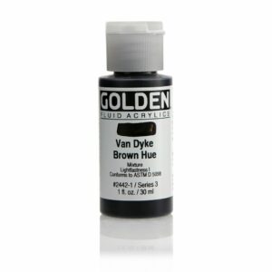 Golden Fluid Acrylic Colours 30ml Open Stock - Van Dyke Brown Hue