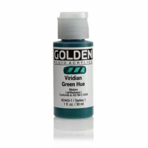 Golden Fluid Acrylic Colours 30ml Open Stock - Viridian Green Hue