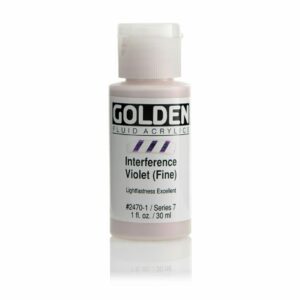Golden Fluid Acrylic Colours 30ml Open Stock - Interference Violet Fine