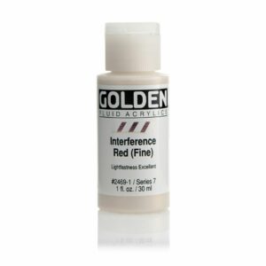 Golden Fluid Acrylic Colours 30ml Open Stock - Interference Red Fine