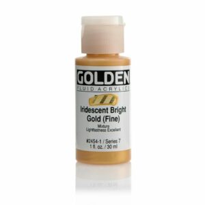 Golden Fluid Acrylic Colours 30ml Open Stock - Iridescent Gold Fine