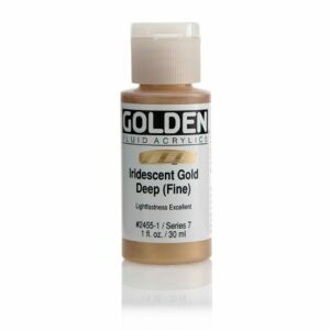 Golden Fluid Acrylic Colours 30ml Open Stock - Iridescent Gold Deep Fine