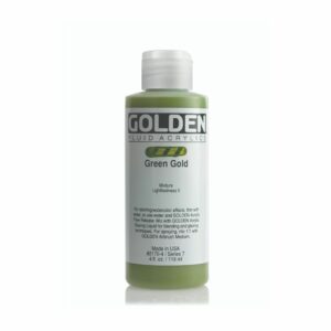 Golden Fluid Acrylic Colours 118ml Open Stock - Green Gold