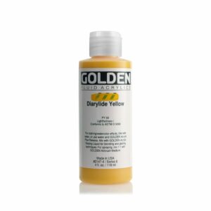Golden Fluid Acrylic Colours 118ml Open Stock - Diarylide Yellow