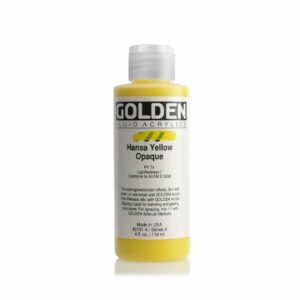 Golden Fluid Acrylic Colours 118ml Open Stock - Hansa Yellow Opaque