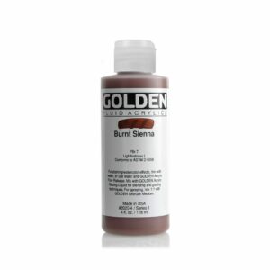 Golden Fluid Acrylic Colours 118ml Open Stock - Burnt Sienna