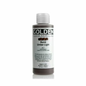 Golden Fluid Acrylic Colours 118ml Open Stock - Burnt Umber Light