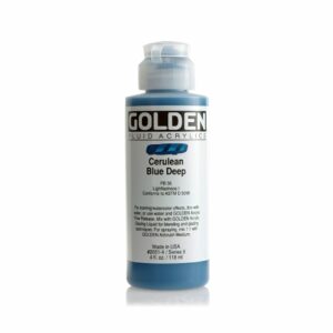 Golden Fluid Acrylic Colours 118ml Open Stock - Cerulean Blue Deep