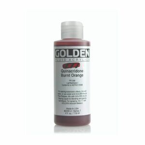 Golden Fluid Acrylic Colours 118ml Open Stock - Quinacridone Burnt Orange